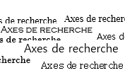 Axes de recherche prioritaires