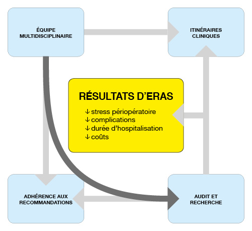 Infographie Vue d'ensemble d'un programme ERAS optimal