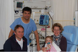 Malena and Dr Sandu after the surgery Malena and Dr Sandu after the surgery